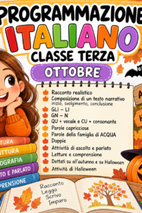 PROGRAMMAZIONE DI MATEMATICA DI OTTOBRE CLASSE TERZA maestra elisetta