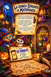 Escape room matematica di Halloween classe terza